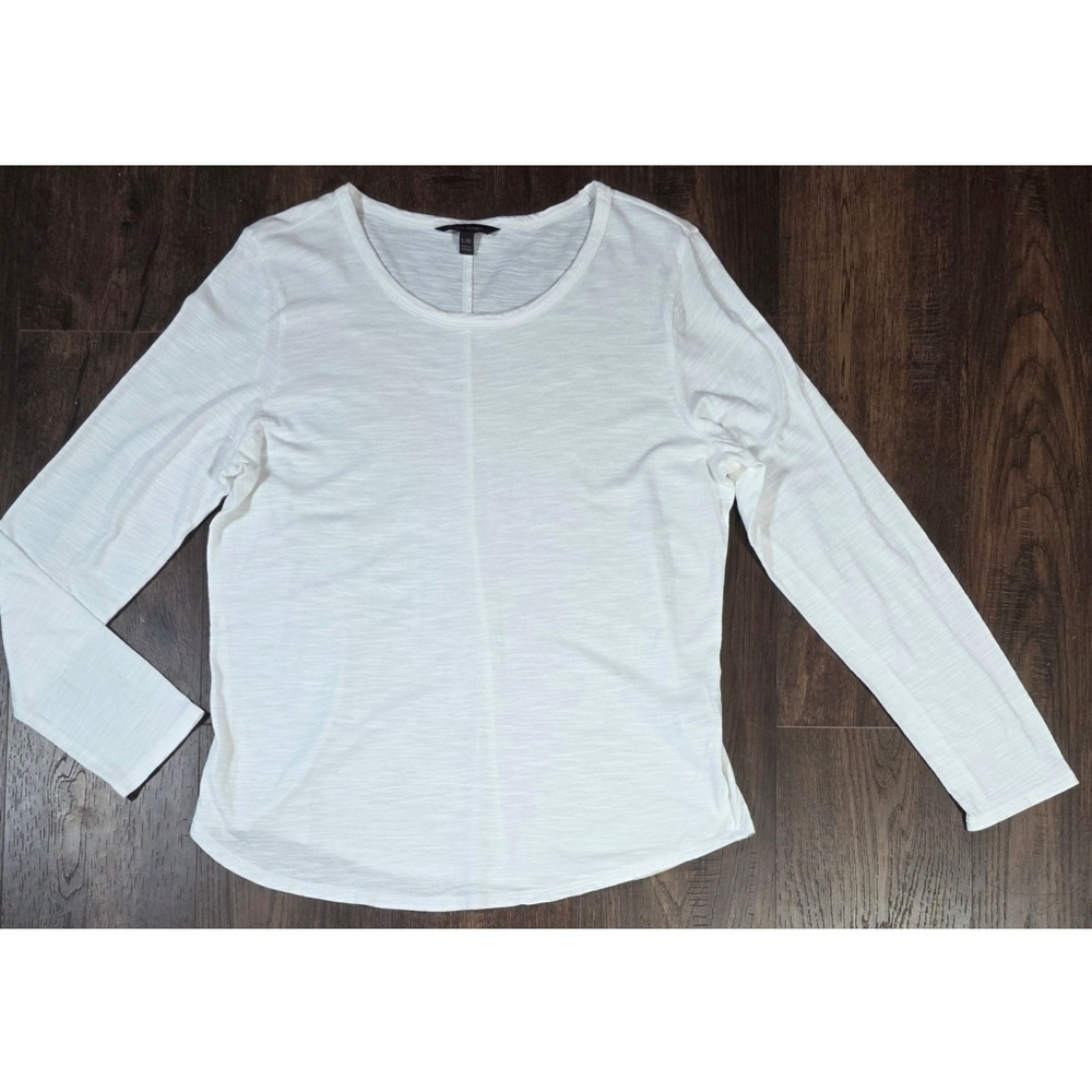 Banana Republic Thin White Long Sleeve Tee - Picture 1 of 6